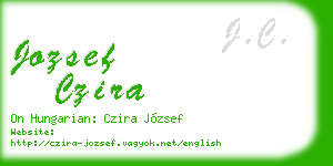 jozsef czira business card
